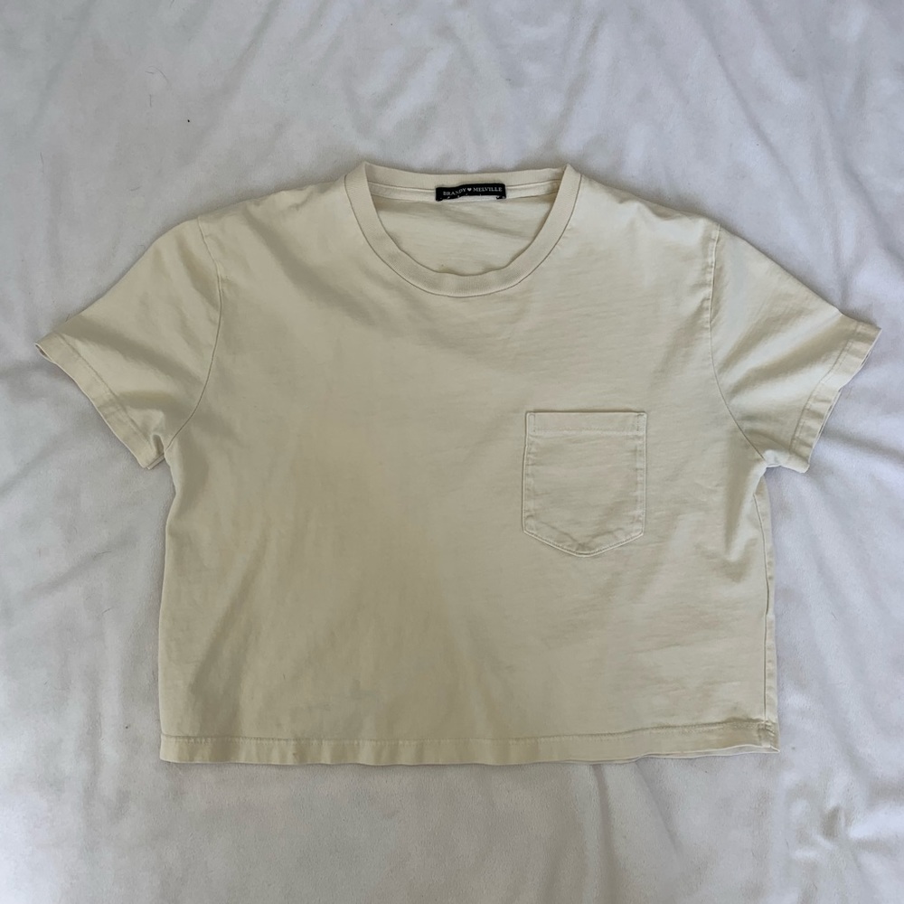 Yellow brandy Melville crop top